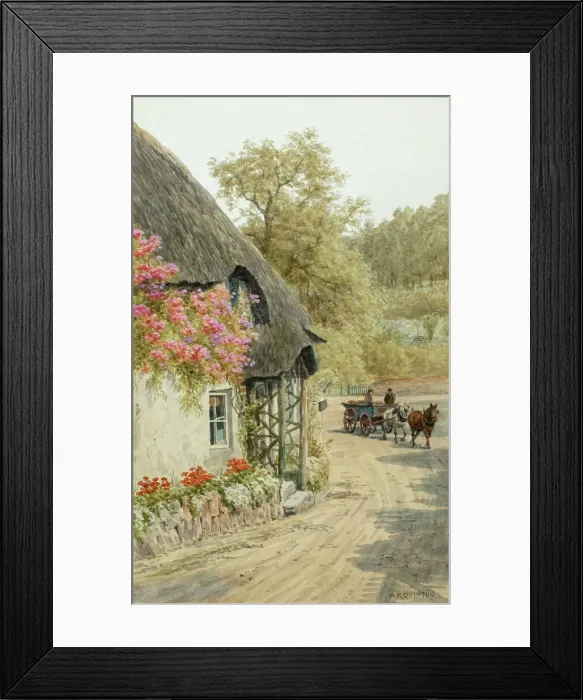 Framed Print : Thatched cottage at Cockington, near Torquay, South Devon Framed Print : Thatched cottage at Cockington, near Torquay, South Devon