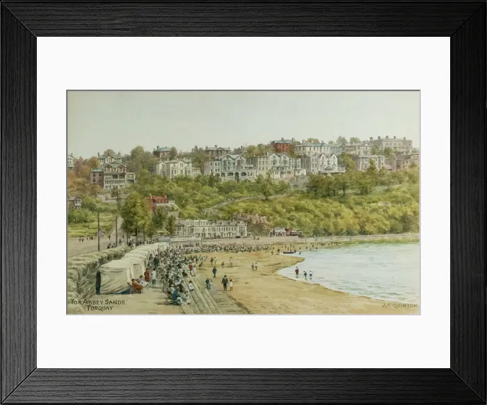 Framed Print : Tor Abbey Sands, Torquay, South Devon Framed Print : Tor Abbey Sands, Torquay, South Devon