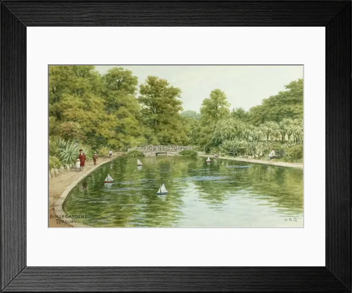 Framed Print : Kings Gardens, Torquay, South Devon Framed Print : Kings Gardens, Torquay, South Devon