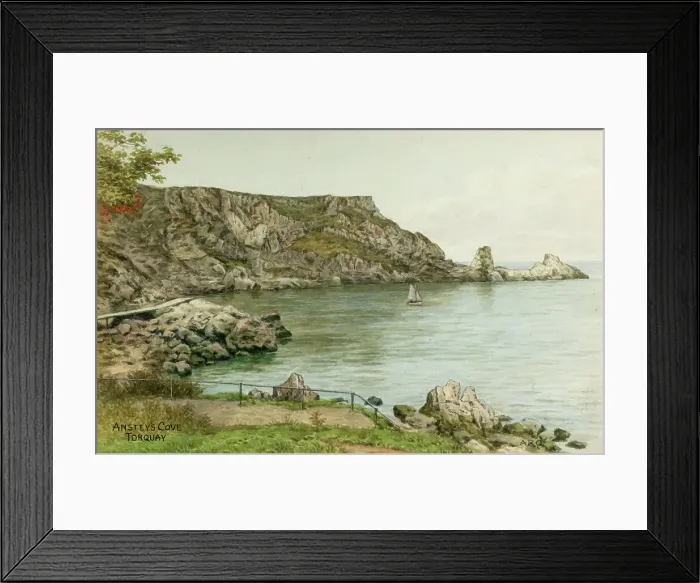 Framed Print : Anstey's Cove, Torquay, South Devon Framed Print : Anstey's Cove, Torquay, South Devon