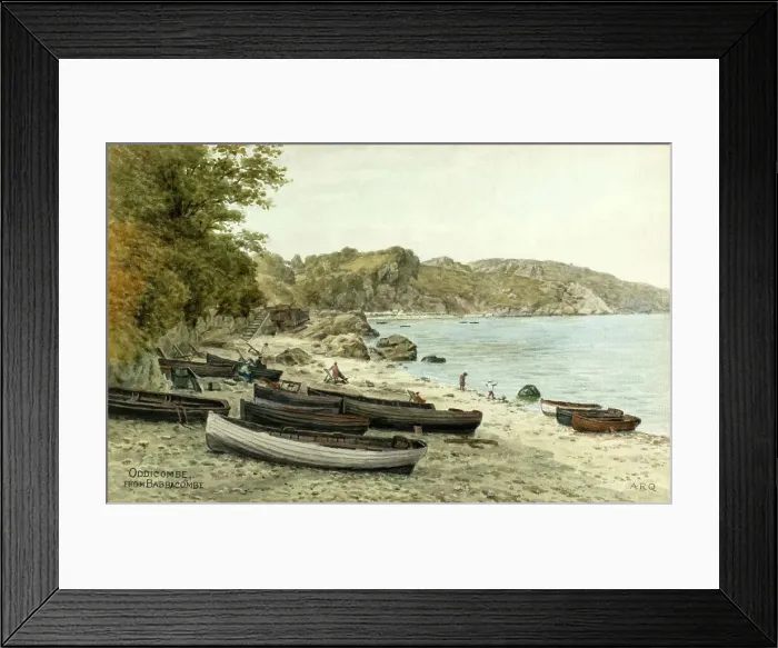 Framed Print : Oddicombe Beach, Babbacombe, near Torquay, South Devon Framed Print : Oddicombe Beach, Babbacombe, near Torquay, South Devon