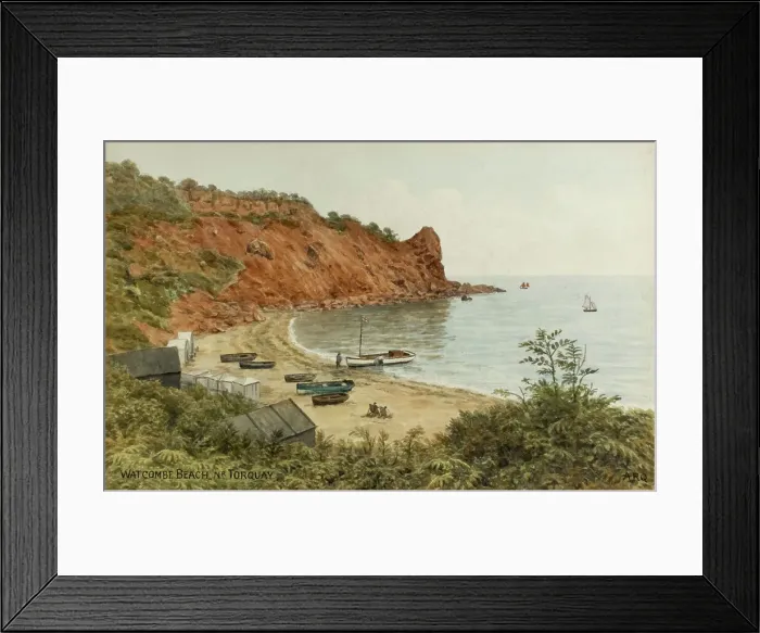 Framed Print : Watcombe Beach, near Torquay, South Devon Framed Print : Watcombe Beach, near Torquay, South Devon