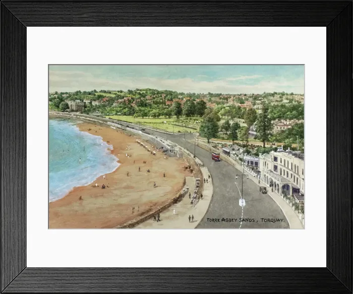 Framed Print : Torre Abbey Sands, Torquay, South Devon Framed Print : Torre Abbey Sands, Torquay, South Devon