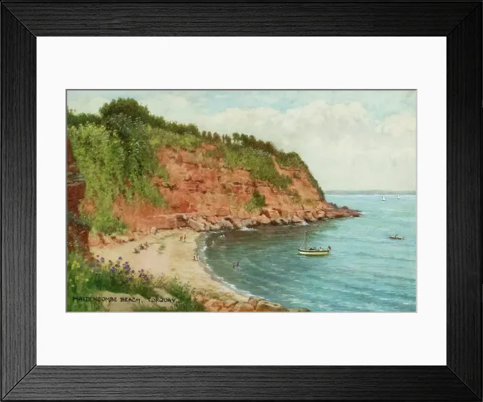 Framed Print : Maidencombe Beach, near Torquay, South Devon Framed Print : Maidencombe Beach, near Torquay, South Devon