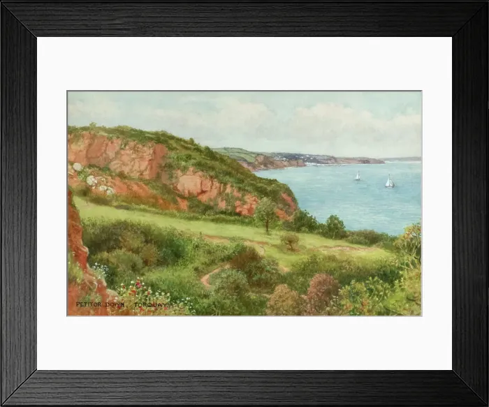 Framed Print : Petitor Down, Torquay, South Devon Framed Print : Petitor Down, Torquay, South Devon
