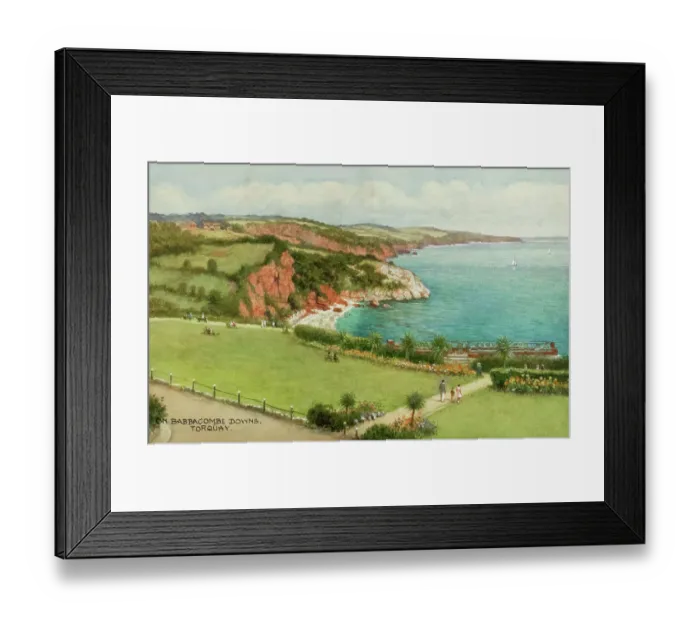 Framed Print : Babbacombe Downs, near Torquay, South Devon Framed Print : Babbacombe Downs, near Torquay, South Devon