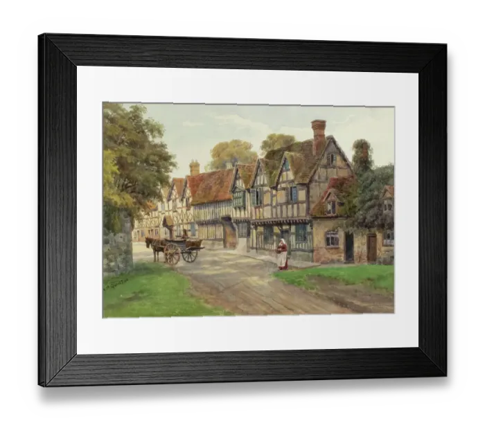 Framed Print : Mill Lane, Warwick, Warwickshire Framed Print : Mill Lane, Warwick, Warwickshire