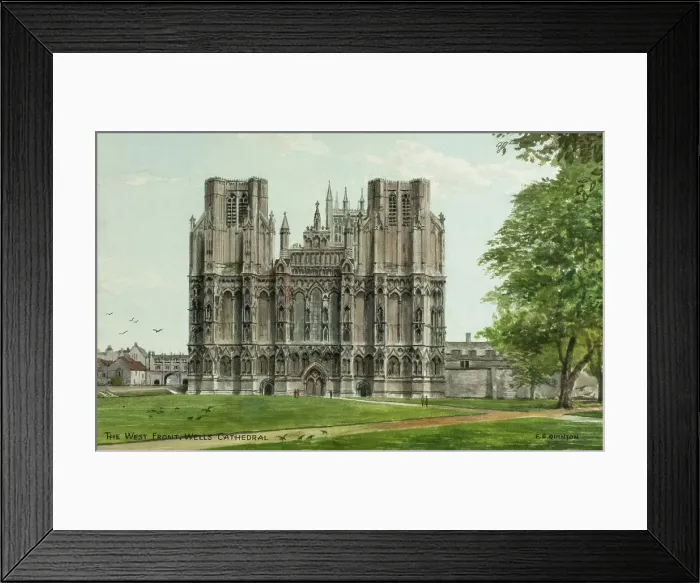 Framed Print : West Front, Wells Cathedral, Wells, Somerset Framed Print : West Front, Wells Cathedral, Wells, Somerset