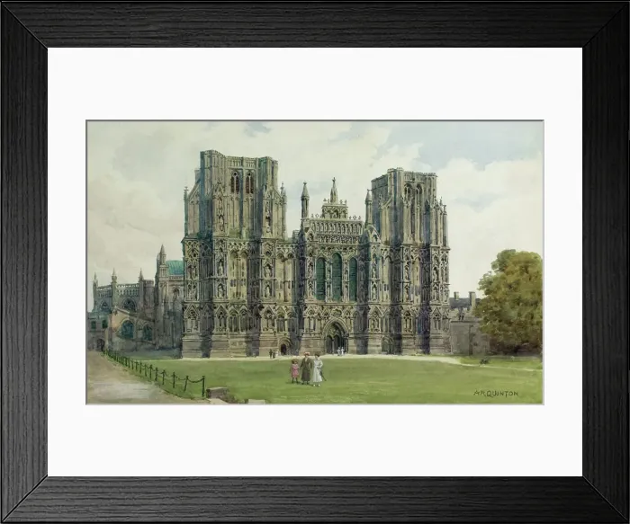 Framed Print : West Front, Wells Cathedral, Wells, Somerset Framed Print : West Front, Wells Cathedral, Wells, Somerset