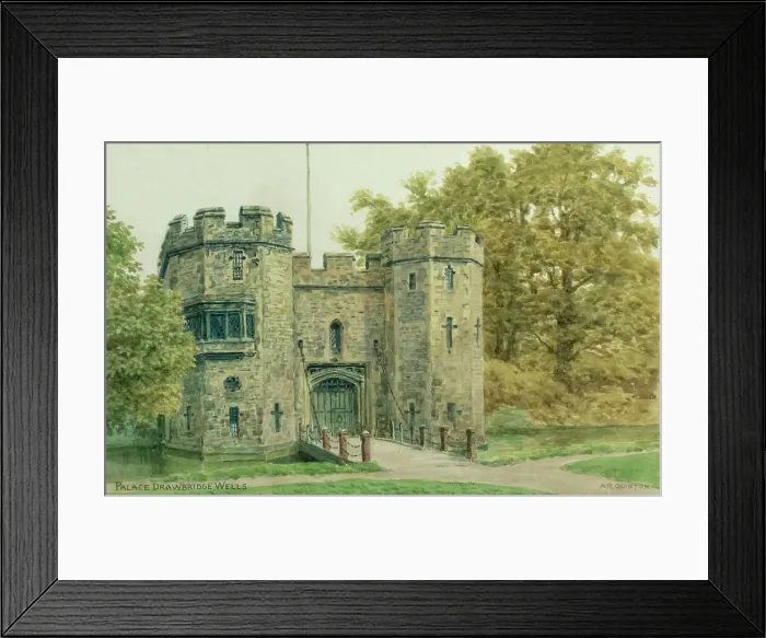 Framed Print : Palace Drawbridge, Wells, Somerset Framed Print : Palace Drawbridge, Wells, Somerset