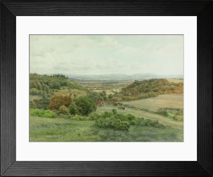 Framed Print : Mendip Hills, near Wells, Somerset Framed Print : Mendip Hills, near Wells, Somerset