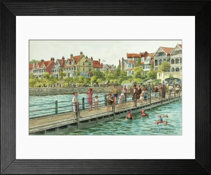 Framed Print : Jetty and Promenade at Westcliff-on-Sea, Essex Framed Print : Jetty and Promenade at Westcliff-on-Sea, Essex