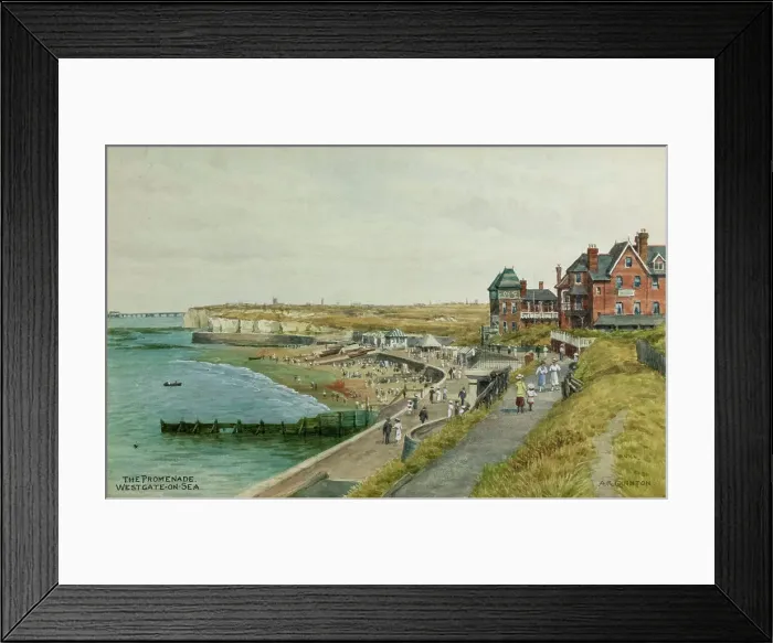 Framed Print : Promenade at Westgate-on-Sea, Kent Framed Print : Promenade at Westgate-on-Sea, Kent