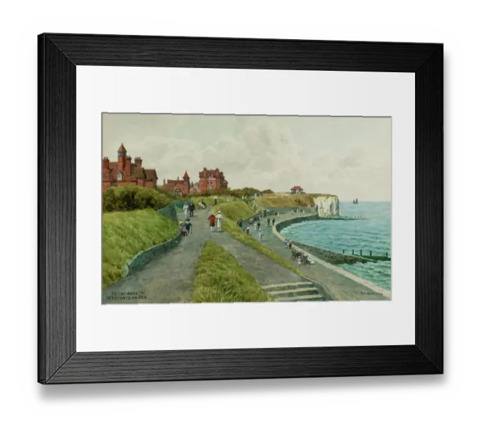 Framed Print : West Promenade, Westgate-on-Sea, Kent Framed Print : West Promenade, Westgate-on-Sea, Kent