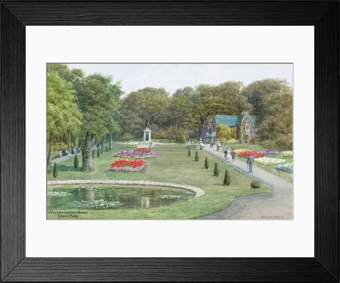 Framed Print : Grove Park, Weston-super-Mare, Somerset Framed Print : Grove Park, Weston-super-Mare, Somerset