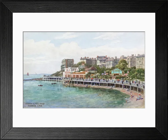 Framed Print : Madeira Cove, Weston-super-Mare, Somerset Framed Print : Madeira Cove, Weston-super-Mare, Somerset
