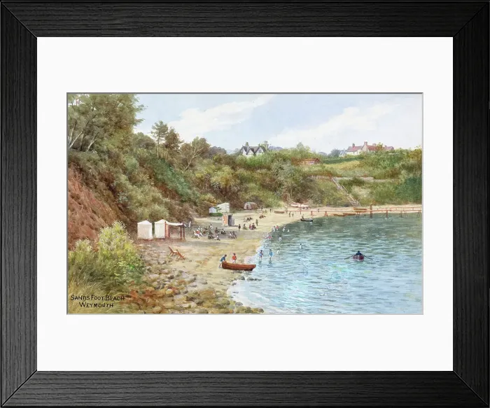 Framed Print : Sandsfoot Beach, Weymouth, Dorset Framed Print : Sandsfoot Beach, Weymouth, Dorset