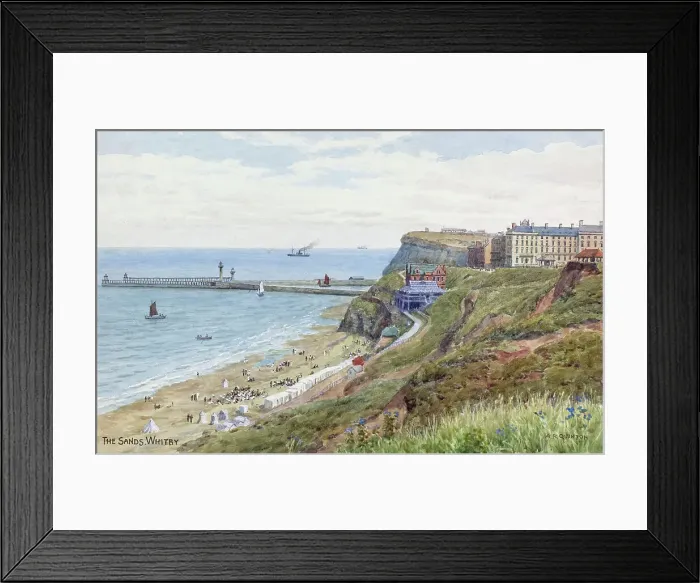 Framed Print : Beach at Whitby, North Yorkshire Framed Print : Beach at Whitby, North Yorkshire