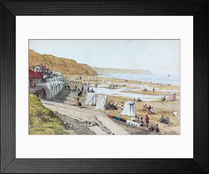 Framed Print : West Cliff Sands, Whitby, North Yorkshire Framed Print : West Cliff Sands, Whitby, North Yorkshire