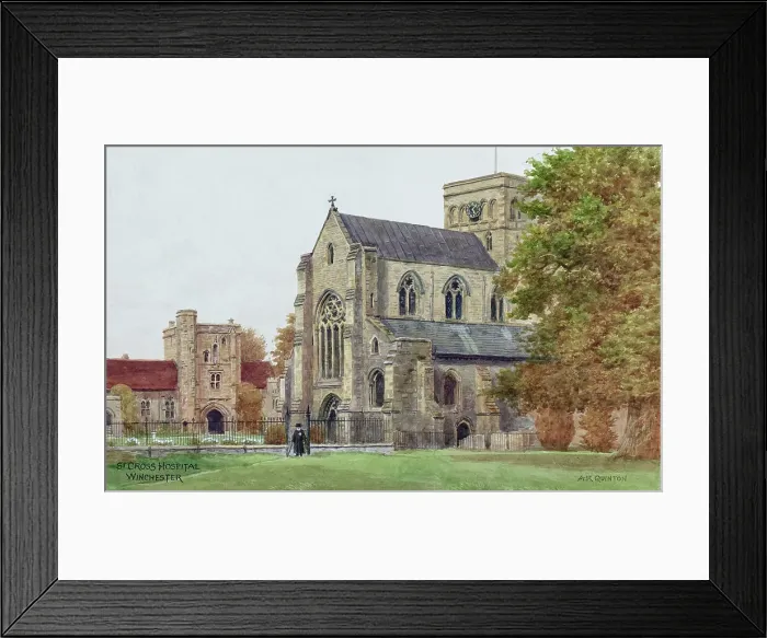 Framed Print : St Cross Hospital and Church, Winchester, Hampshire Framed Print : St Cross Hospital and Church, Winchester, Hampshire