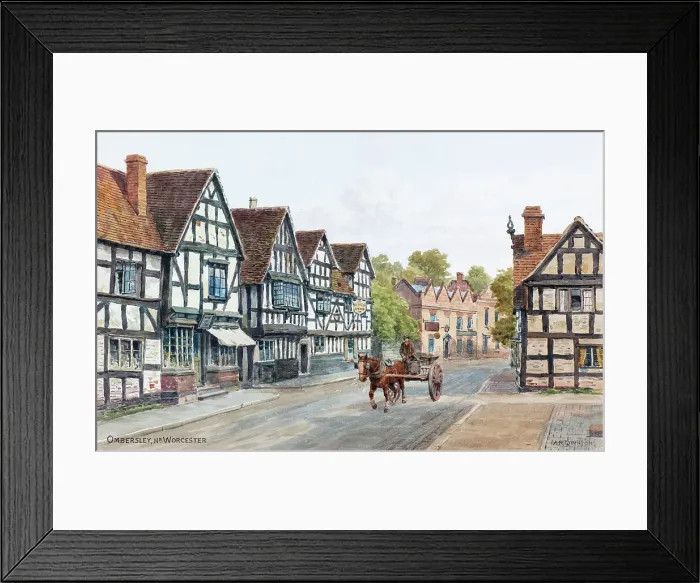 Framed Print : Ombersley, near Worcester, Worcestershire Framed Print : Ombersley, near Worcester, Worcestershire