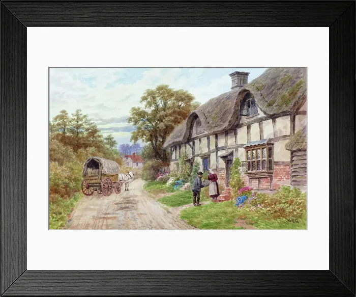 Framed Print : Village of Fladbury, Worcestershire Framed Print : Village of Fladbury, Worcestershire