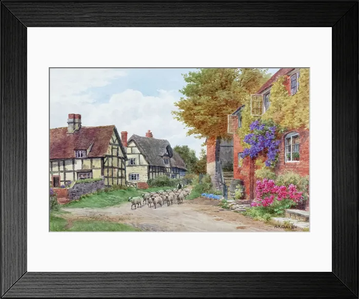 Framed Print : Village of Cropthorne, Worcestershire Framed Print : Village of Cropthorne, Worcestershire