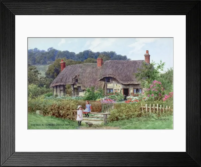 Framed Print : Village of Elmley Castle, Worcestershire Framed Print : Village of Elmley Castle, Worcestershire