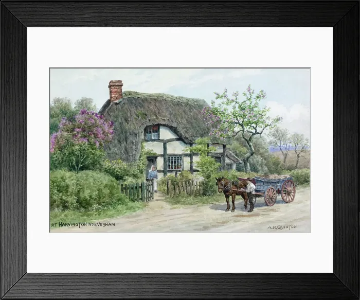 Framed Print : Village of Harvington, near Evesham, Worcestershire Framed Print : Village of Harvington, near Evesham, Worcestershire