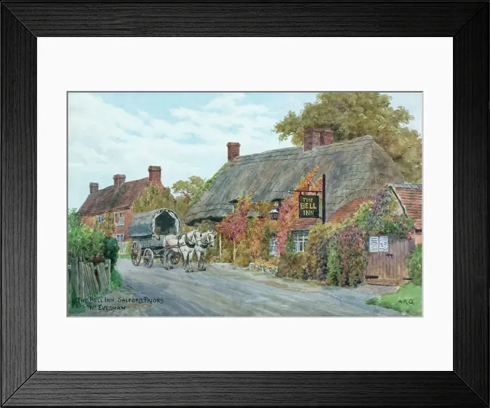 Framed Print : Bell Inn, Salford Priors, near Evesham, Worcestershire Framed Print : Bell Inn, Salford Priors, near Evesham, Worcestershire