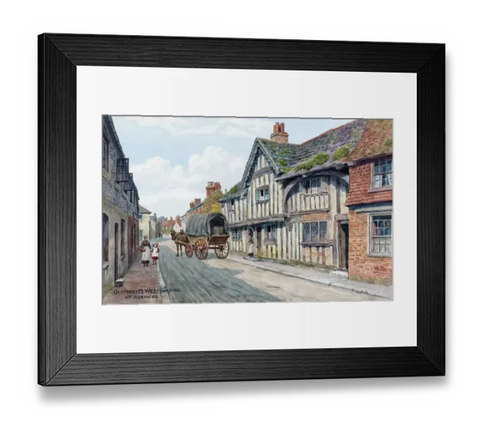 Framed Print : Old Houses at West Tarring, near Worthing, Sussex Framed Print : Old Houses at West Tarring, near Worthing, Sussex