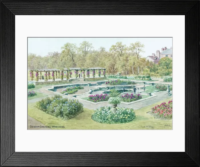 Framed Print : Denton Gardens, Worthing, Sussex Framed Print : Denton Gardens, Worthing, Sussex