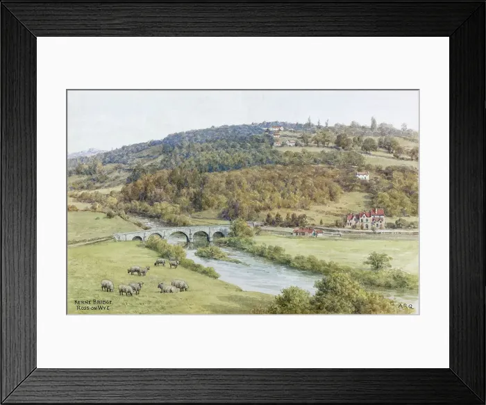 Framed Print : Kerne Bridge, Ross-on-Wye, Wye Valley, Herefordshire Framed Print : Kerne Bridge, Ross-on-Wye, Wye Valley, Herefordshire