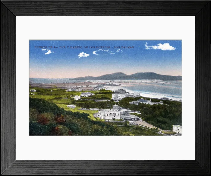 Framed Print : Canaries - Puerto de la Luz - Hotel District, Las Palmas Framed Print : Canaries - Puerto de la Luz - Hotel District, Las Palmas