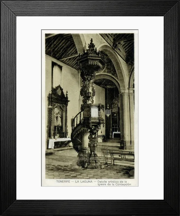 Framed Print : La Laguna - Artistic details in the Church of the Conception Framed Print : La Laguna - Artistic details in the Church of the Conception