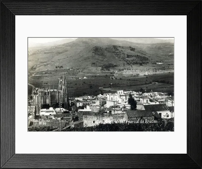 Framed Print : Canary Islands - Partial view of Arucas, Gran Canaria Framed Print : Canary Islands - Partial view of Arucas, Gran Canaria