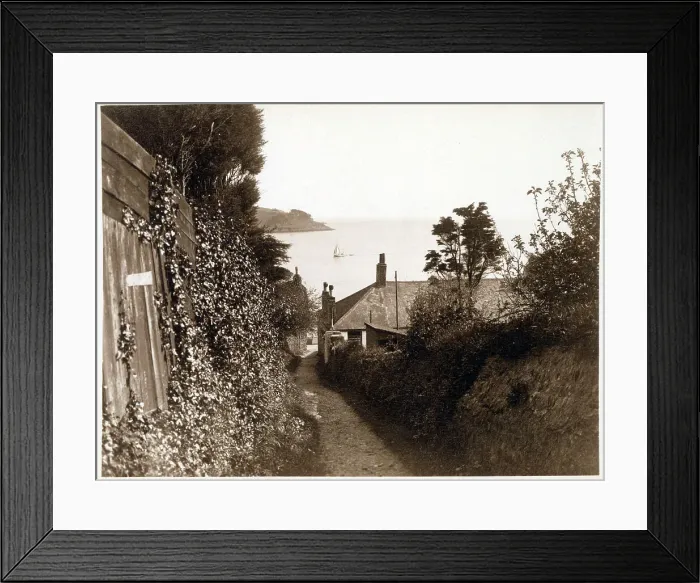 Framed Print : St Mawes, Cornwall - view toward the bay Framed Print : St Mawes, Cornwall - view toward the bay