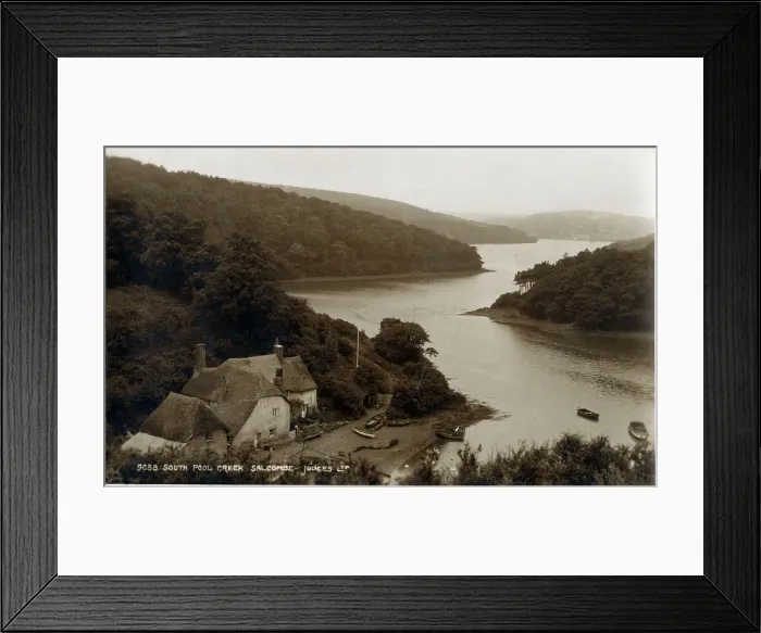Framed Print : South Pool Creek, Salcombe, Devon Framed Print : South Pool Creek, Salcombe, Devon
