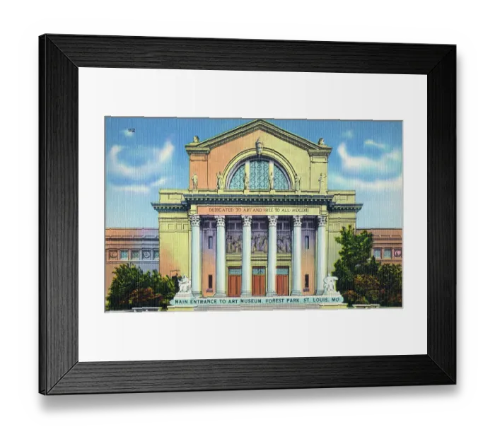 Framed Print : Art Museum, Forest Park, St. Louis, Missouri, USA Framed Print : Art Museum, Forest Park, St. Louis, Missouri, USA