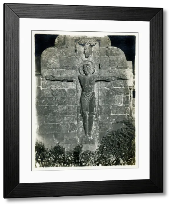 Framed Print : Medieval painted 11th Century Rood - Romsey Abbey Framed Print : Medieval painted 11th Century Rood - Romsey Abbey
