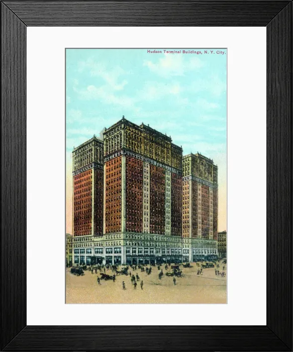 Framed Print : Hudson Terminal Buildings, New York, USA Framed Print : Hudson Terminal Buildings, New York, USA