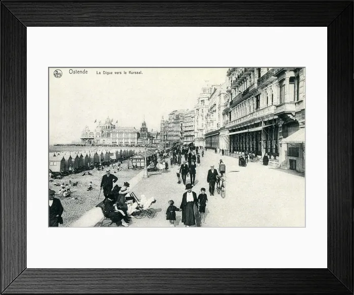 Framed Print : Ostend, Belgium - La Digue (seafront) toward the Kursaal Framed Print : Ostend, Belgium - La Digue (seafront) toward the Kursaal