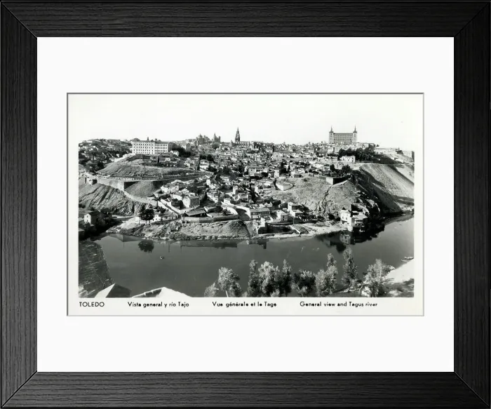 Framed Print : Panoramic view of Toledo Spain and the Tagus River Framed Print : Panoramic view of Toledo Spain and the Tagus River