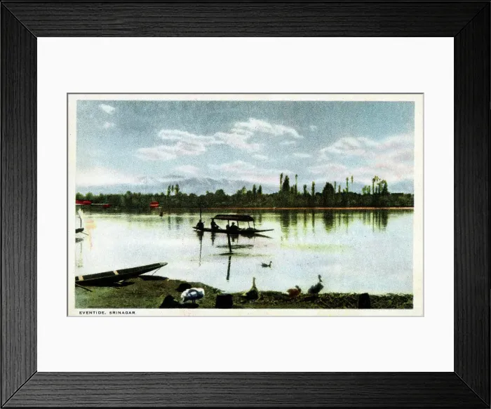 Framed Print : Eventide, Srinagrar, Kashmir, India Framed Print : Eventide, Srinagrar, Kashmir, India
