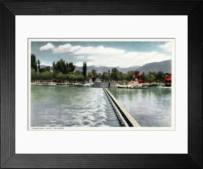 Framed Print : Chartabal Weir, Srinagar, Jammu and Kashmir, India Framed Print : Chartabal Weir, Srinagar, Jammu and Kashmir, India