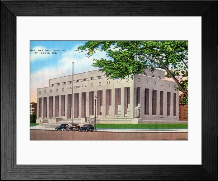 Framed Print : War Memorial Building, St. Louis, Missouri, USA Framed Print : War Memorial Building, St. Louis, Missouri, USA