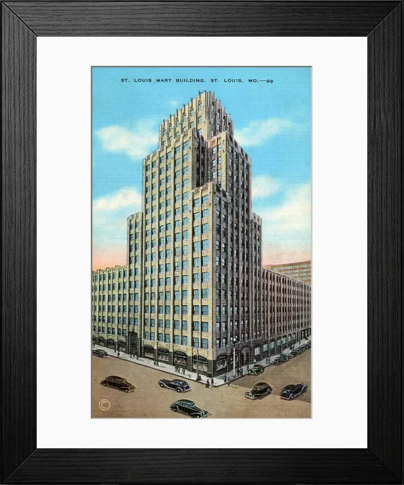 Framed Print : The St. Louis Mart Building, St. Louis, Mo. USA Framed Print : The St. Louis Mart Building, St. Louis, Mo. USA