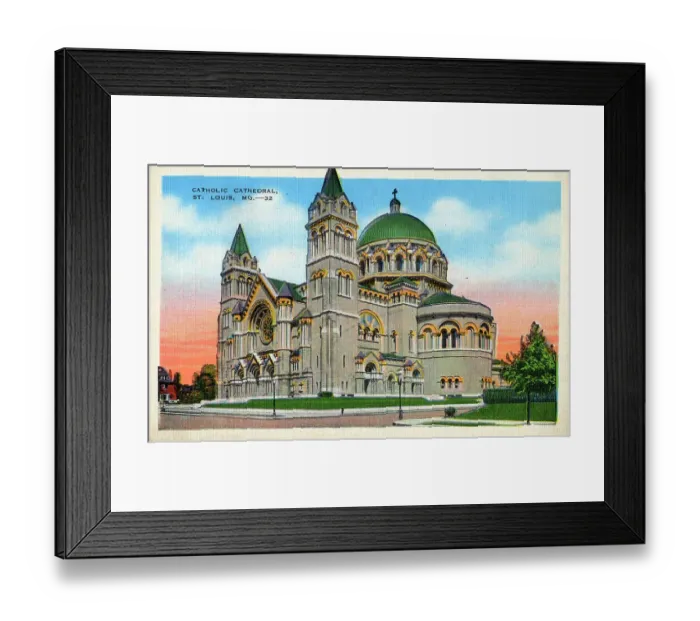 Framed Print : The Catholic Cathedral - St. Louis, Missouri, USA Framed Print : The Catholic Cathedral - St. Louis, Missouri, USA