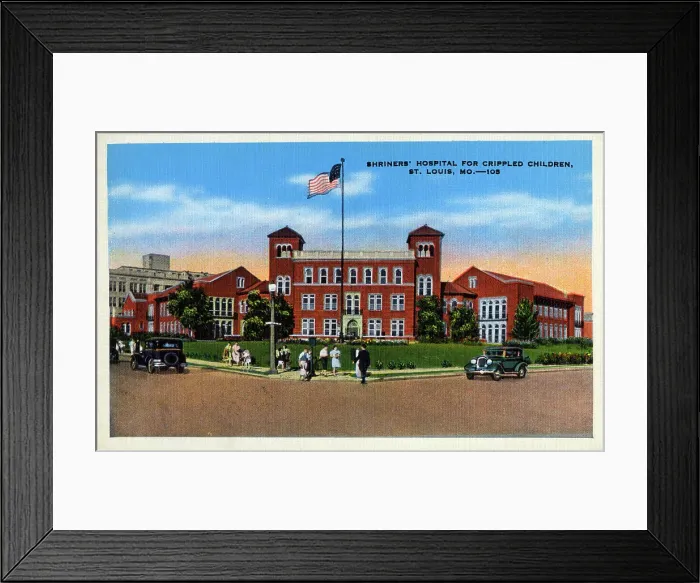 Framed Print : Shriners Hospital for Crippled Children, St. Louis Missouri Framed Print : Shriners Hospital for Crippled Children, St. Louis Missouri