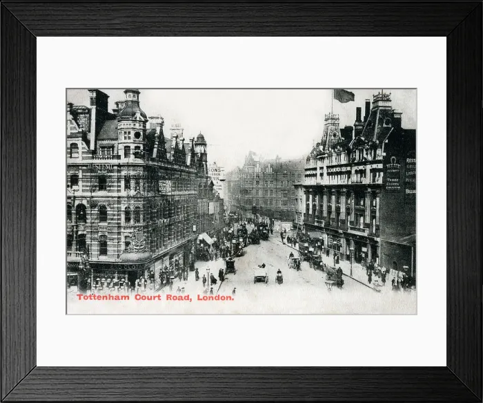 Framed Print : Tottenham Court Road, London, England Framed Print : Tottenham Court Road, London, England
